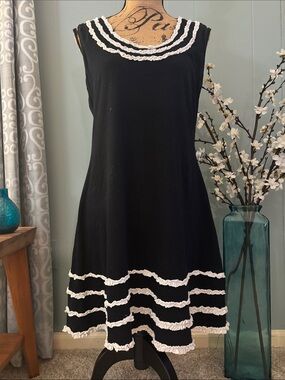 Dunia (Boutique) Tank Ruffle Dress